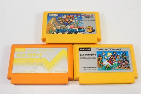 Lot of 3 Original Super Mario Bros 1 3 (B) Nintendo Famicom FC