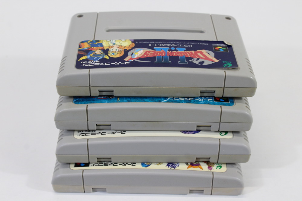 Lot of 4 Dragon Quest 1 2 3 5 6 I II III V VI (B) Nintendo Super Famicom SFC
