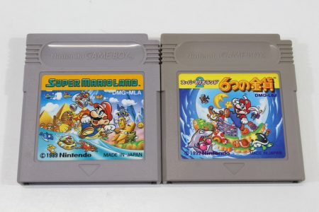 Lot of 2 Super Mario Land 1 & 2 6 Golden Coins (B) Nintendo GameBoy GB