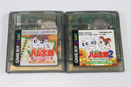 Lot of 2 Tottoko Hamtaro 1 & 2 Hamutarou (B) Nintendo Gameboy Color GBC GB