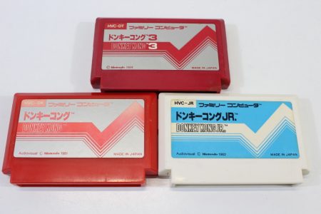 Lot of 3 Donkey Kong & JR & 3 (B) Nintendo Famicom FC