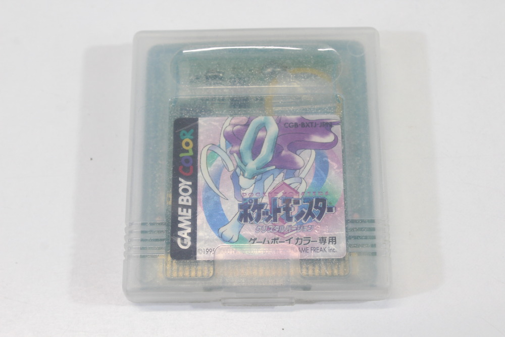Pokemon Crystal Version New Save Battery & Case (B) Nintendo GameBoy GB