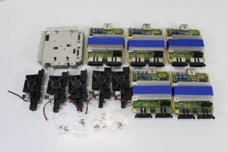 Lot of 5 Nintendo GameCube OEM Mainboard DOL-101 Motherboard (Modded to NTSC-U/C Region) & Heatsink & Screws & Fan Power Switch & Bottom Shielding Plate GC (B) Nintendo GameCube GC