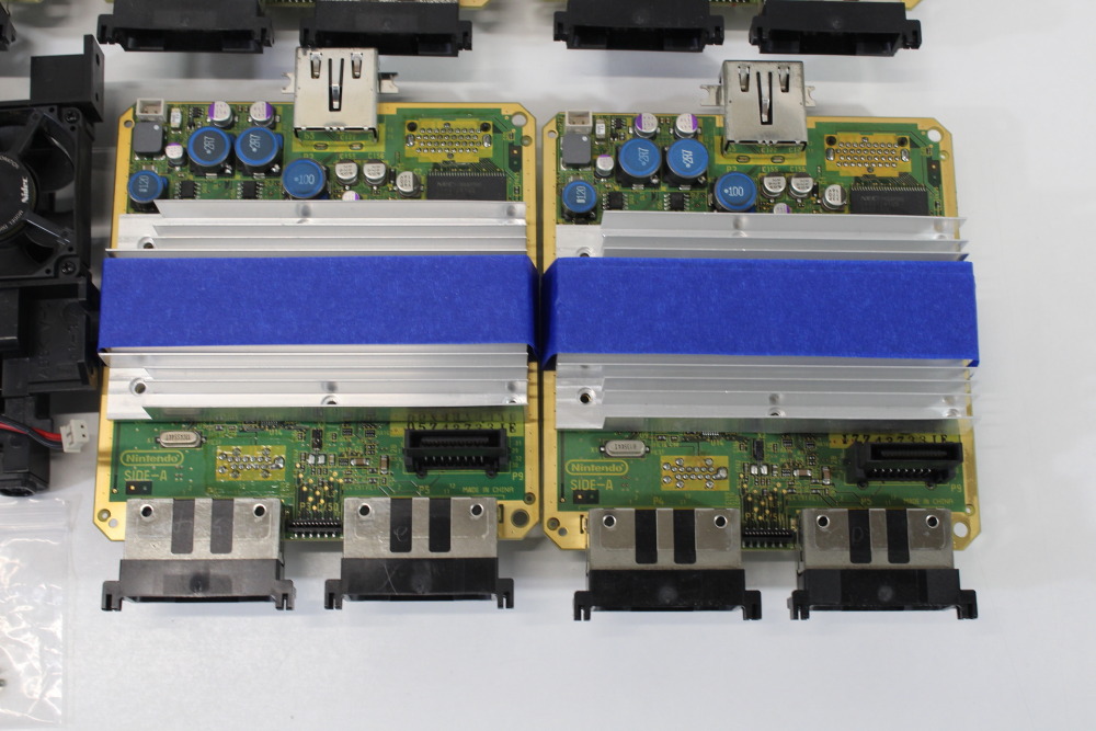 Lot of 5 Nintendo GameCube OEM Mainboard DOL-101 Motherboard (Modded to NTSC-U/C Region) & Heatsink & Screws & Fan Power Switch & Bottom Shielding Plate GC (B) Nintendo GameCube GC