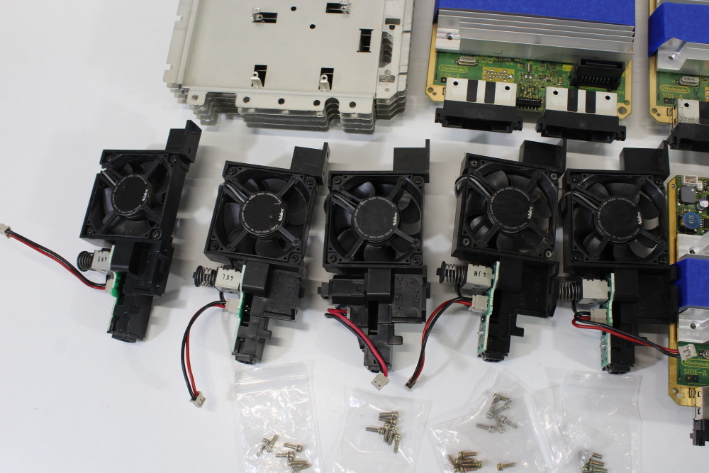 Lot of 5 Nintendo GameCube OEM Mainboard DOL-101 Motherboard (Modded to NTSC-U/C Region) & Heatsink & Screws & Fan Power Switch & Bottom Shielding Plate GC (B) Nintendo GameCube GC
