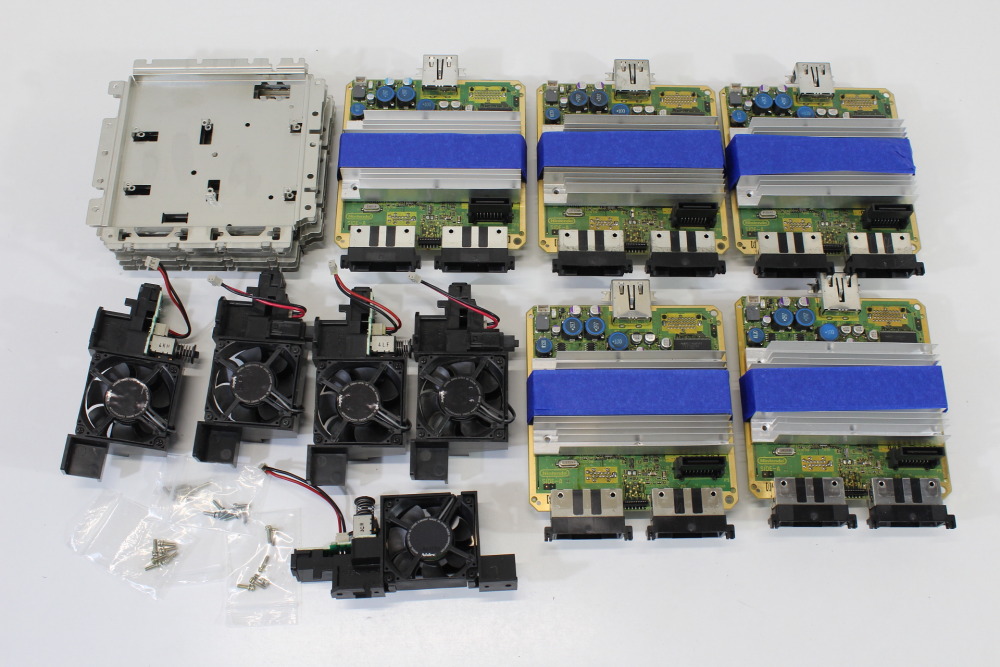 Lot of 5 Nintendo GameCube OEM Mainboard DOL-101 Motherboard (Modded to NTSC-U/C Region) & Heatsink & Screws & Fan Power Switch & Bottom Shielding Plate GC (B) Nintendo GameCube GC