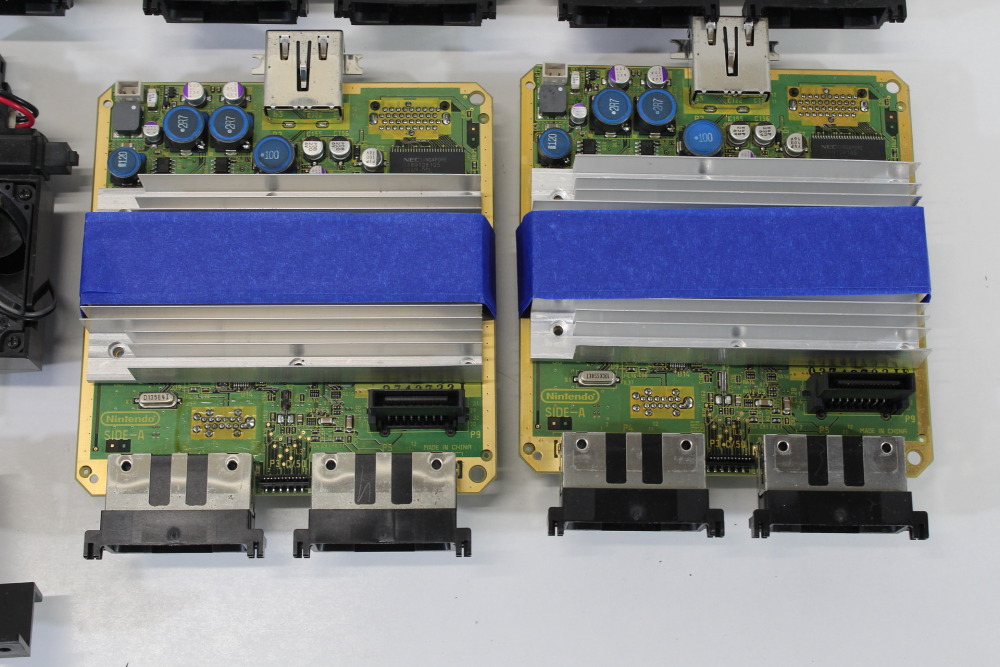 Lot of 5 Nintendo GameCube OEM Mainboard DOL-101 Motherboard (Modded to NTSC-U/C Region) & Heatsink & Screws & Fan Power Switch & Bottom Shielding Plate GC (B) Nintendo GameCube GC