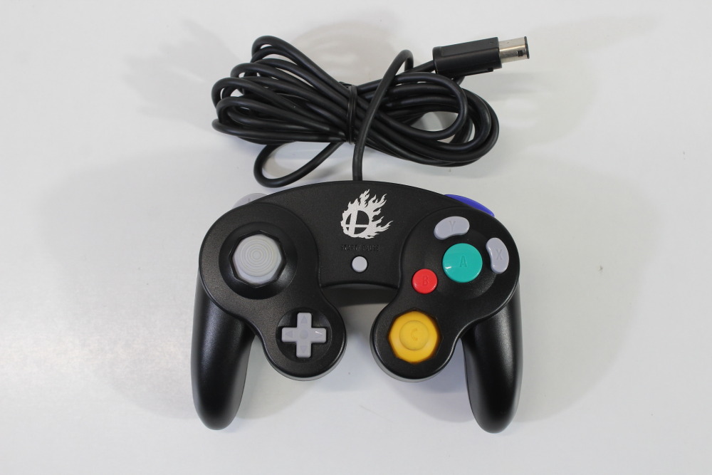 Official Nintendo Gamecube Controller Smash Bros Wii U Black OEM T3 GC (A) Nintendo Gamecube GC