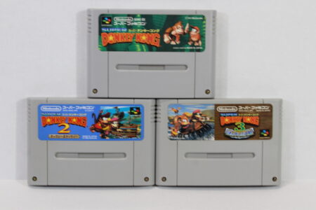 Lot of 3 Super Donkey Kong Country 1 2 3 (B) Nintendo Super Famicom SFC