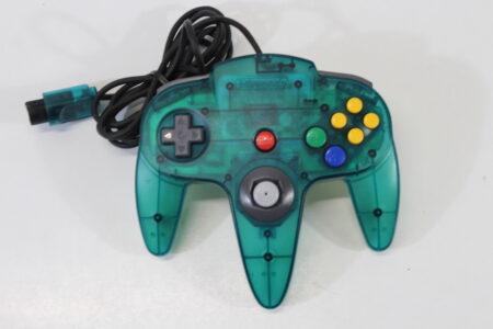 Official Nintendo 64 Ocean Ice Blue x Clear Controller 7/10 Stick N64 (B)