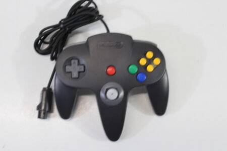 Official Nintendo 64 Controller Black x Gray 7/10 Tight Stick (B)