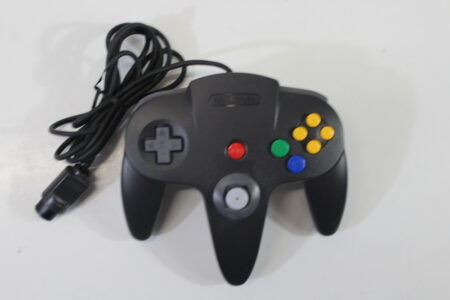 Official Nintendo 64 Controller Black x Gray 7/10 Tight Stick (B)