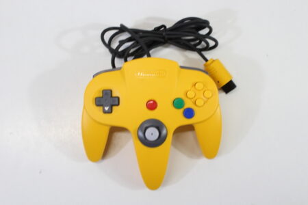 Official Nintendo 64 Controller Yellow 9/10 Tight Stick N64 (B)