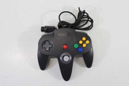 Official Nintendo 64 Controller Black x Gray 7/10 Tight Stick (B)
