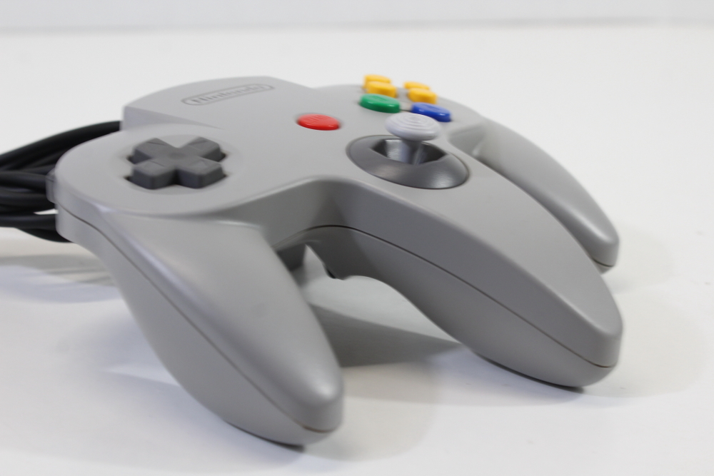 Official Nintendo 64 Controller Gray 8/10 Tight OEM Stick N64 (B)