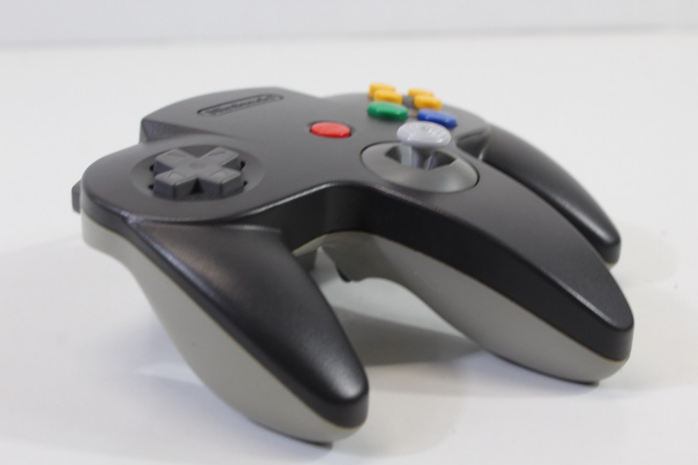 Official Nintendo 64 Controller Black x Gray 8/10 Tight Stick (B)