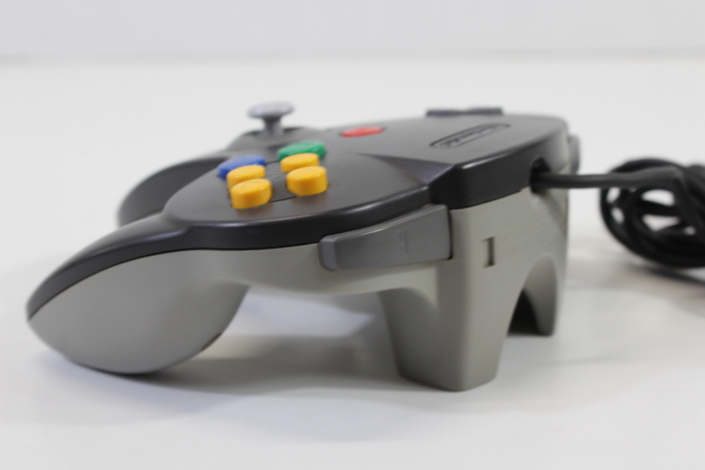 Official Nintendo 64 Controller Black x Gray 8/10 Tight Stick (B)