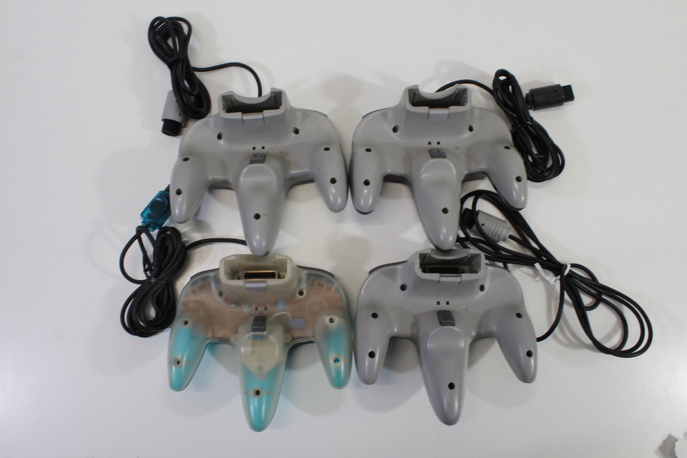 Lot of 4 Official Nintendo 64 Controller Loose Stick (UNTESTED AS IS) N64