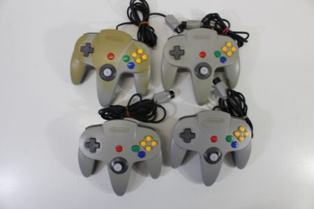 Lot of 4 Official Nintendo 64 Controller Loose Stick (UNTESTED AS IS) N64