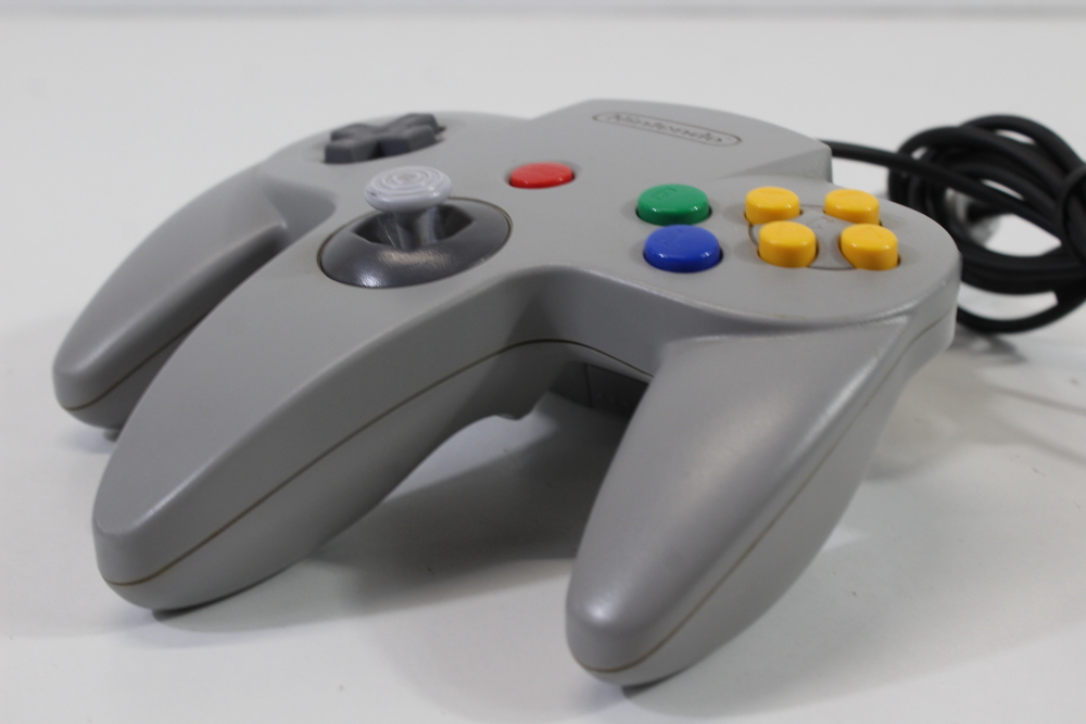 Official Nintendo 64 Controller Gray 9/10 Tight OEM Stick N64 (B)