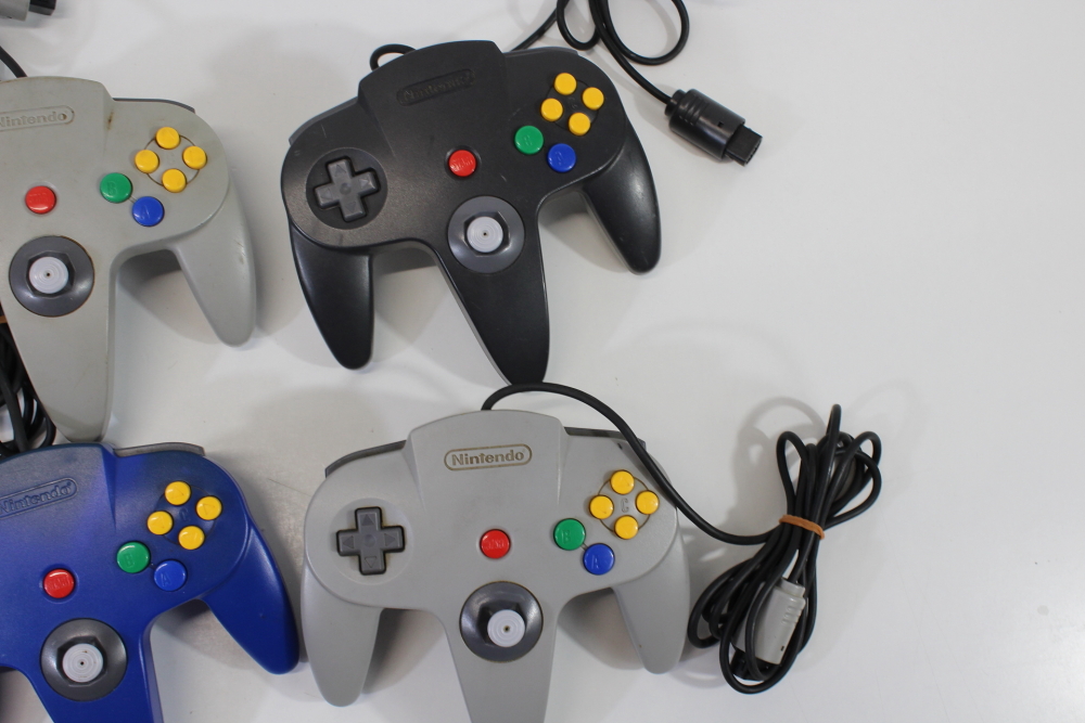 Lot of 4 Official Nintendo 64 Controller Loose Stick (UNTESTED AS IS) N64