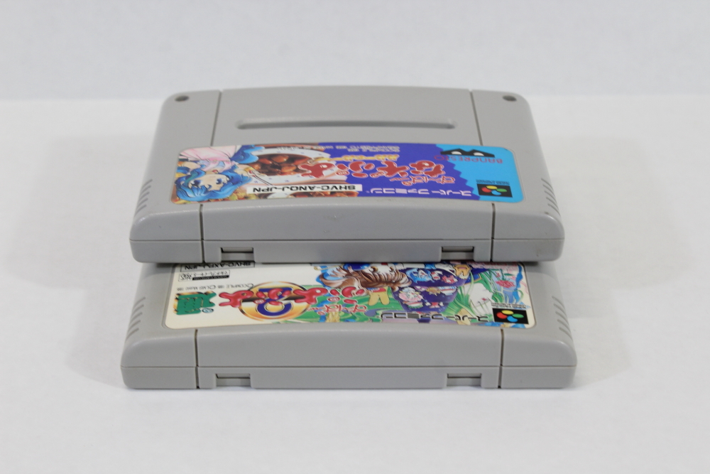 Lot of 2 Super Puyo Puyo 2 & Nazo Puyo (B) Nintendo Super Famicom SFC