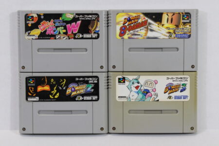 Lot of 4 Super Bomberman 2 3 B-Daman Panic Bomber (B) Nintendo Super Famicom SFC