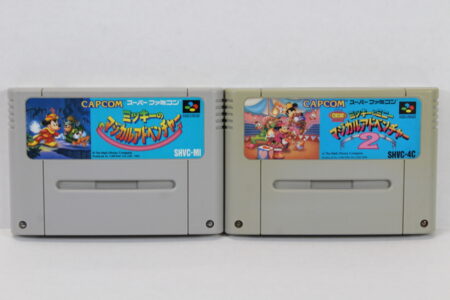 Lot of 2 Magical Quest Starring Mickey Mouse Adventure 1 & Minnie 2 (B) Nintendo Super Famicom SFC