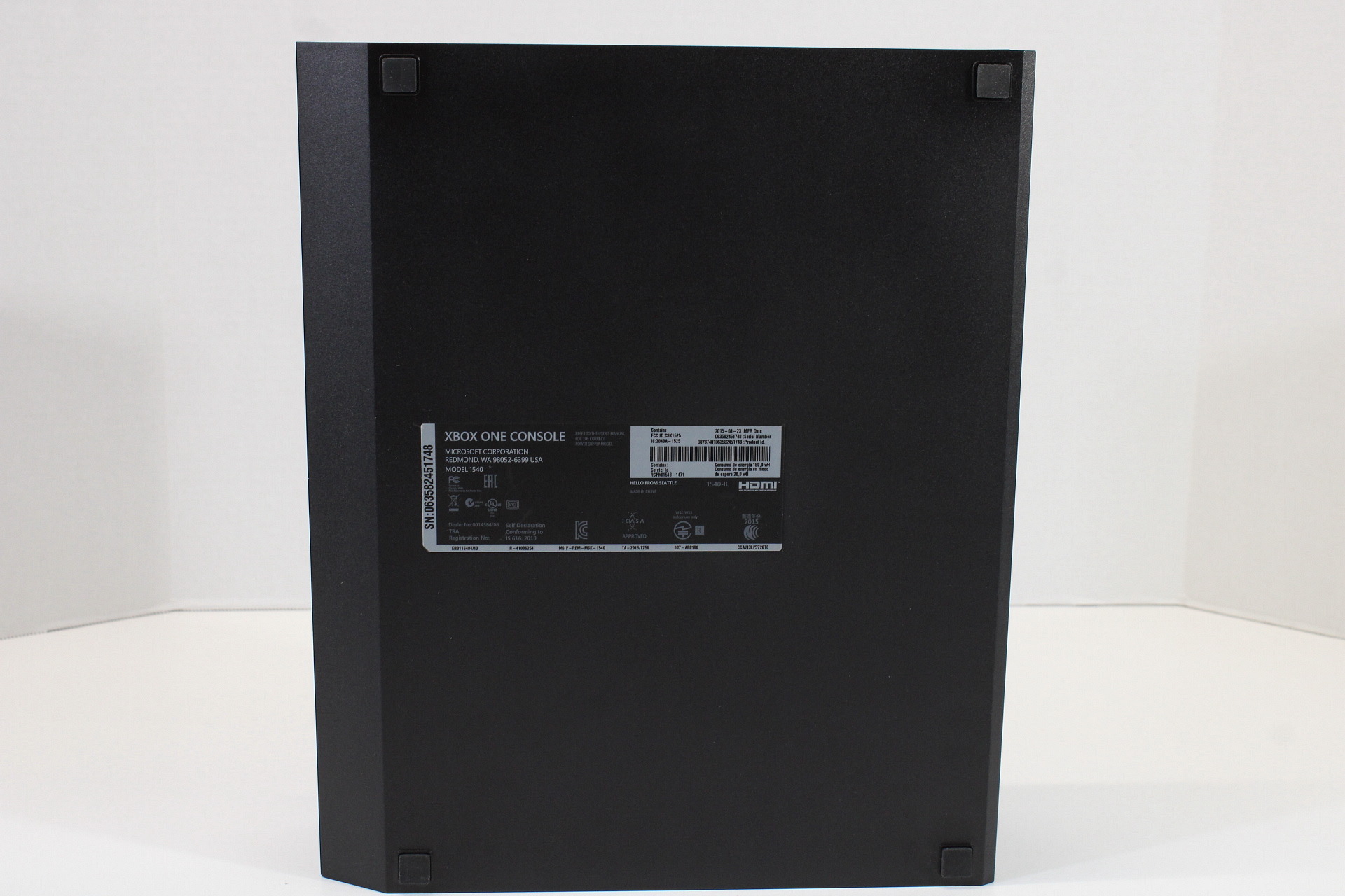 North American Microsoft Xbox One Black Console 1TB Model 1540 Controller AC Adapter (USA) (B)
