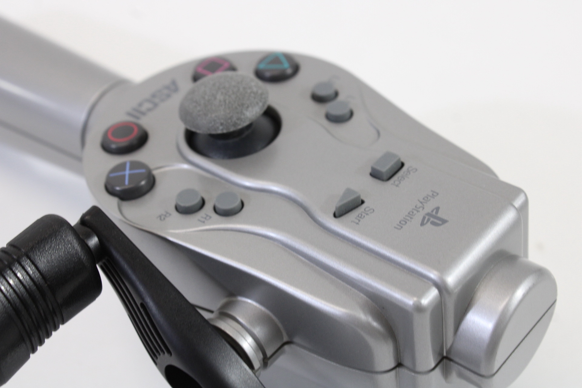 ASCII SLPH-00100 Tsuricon Fishing Controller Silver (A) Playstation PS1