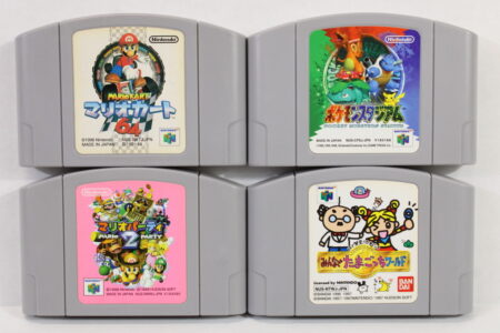 Lot of 4 Mario Kart 64 Mario Party 2 Pokemon Stadium Tamagotchi (B) Nintendo 64 N64