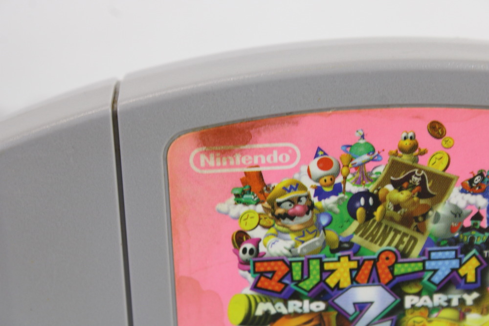 Lot of 4 Mario Kart 64 Mario Party 2 Mario Tennis Custom Robo v2 (C) Nintendo 64 N64