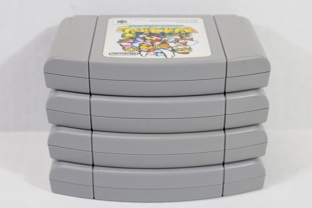 Lot of 4 Paper Mario Story Mario Party 2 Donkey Kong 64 Pokemon Stadium (B) Nintendo 64 N64