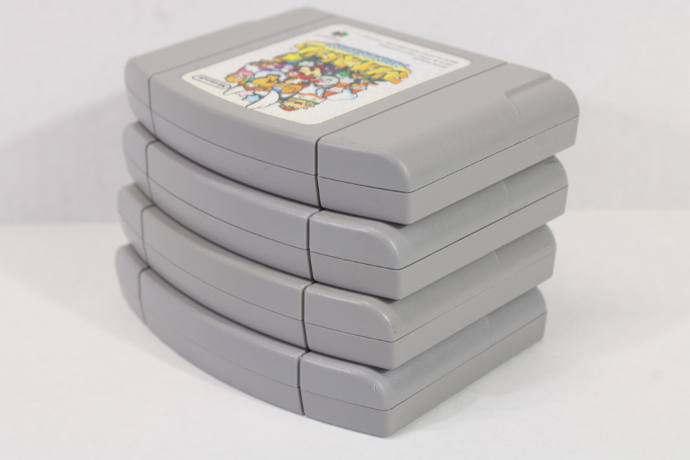 Lot of 4 Paper Mario Story Mario Party 2 Donkey Kong 64 Pokemon Stadium (B) Nintendo 64 N64