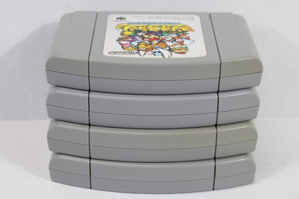 Lot of 4 Paper Mario Story Mario Tennis Custom Robo v2 Tamagotchi (B) Nintendo 64 N64