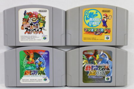 Lot of 4 Super Smash Bros Mario Tennis Pokemon Stadium 1 Gold Silver (C) Nintendo 64 N64