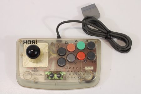 Hori Compact Joystick HPS-29 Clear White Controller (B) PlayStation PS2