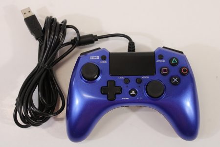 Hori Pad FPS + Plus Blue / Black Turbo USB Controller (B) Sony PlayStation 4 PS4 / PS3